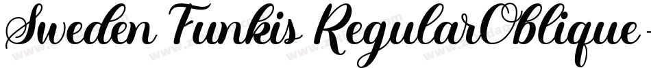 Sweden Funkis RegularOblique字体转换